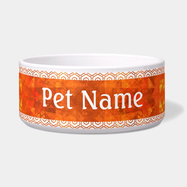 Blessing Abstract Art Dog Bowl (Front)