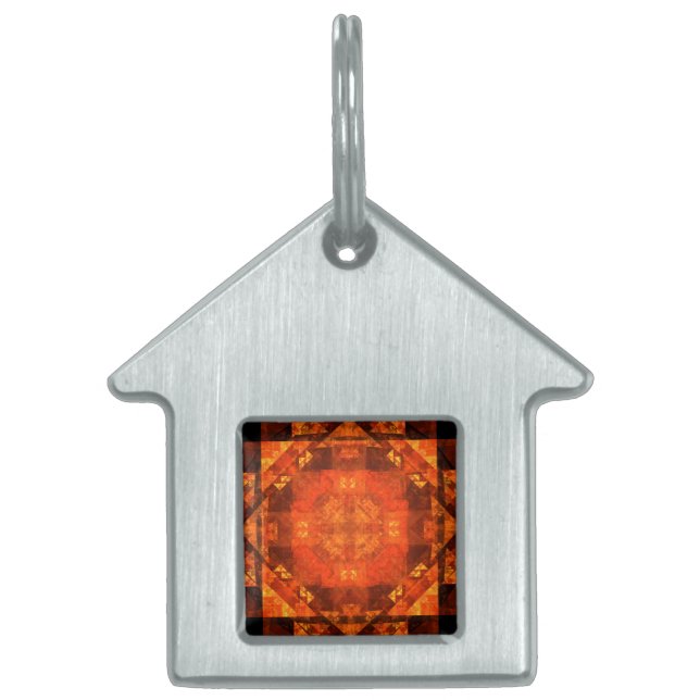 Blessing Abstract Art House Pet ID Tag (Front)