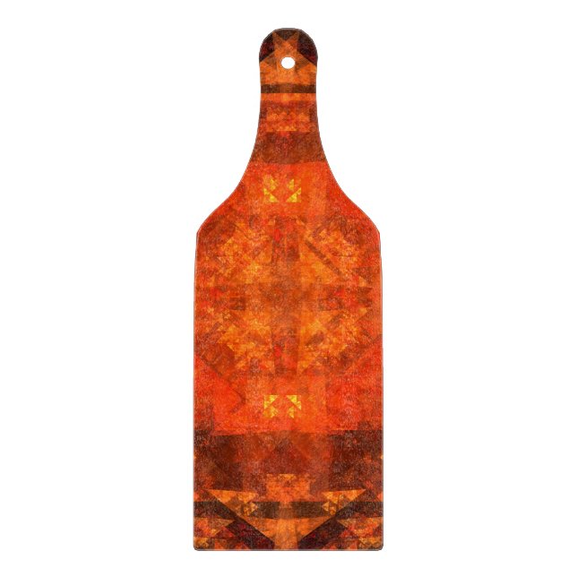 Blessing Abstract Art Paddle Cutting Board (Front)