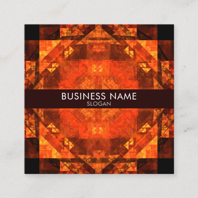 Blessing Abstract Art Professional Square Business Card (Front)
