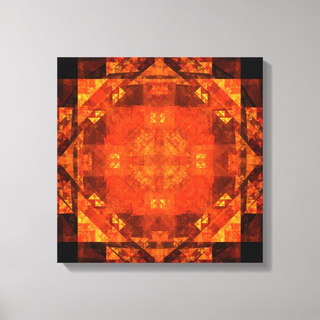 Blessing Abstract Art Quad Canvas Print (Front)