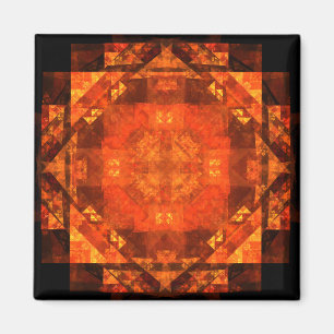 Blessing Abstract Art Square Magnet