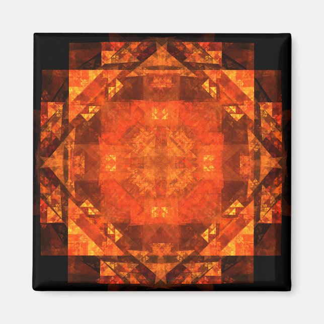 Blessing Abstract Art Square Magnet (Front)