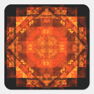 Blessing Abstract Art Square Sticker