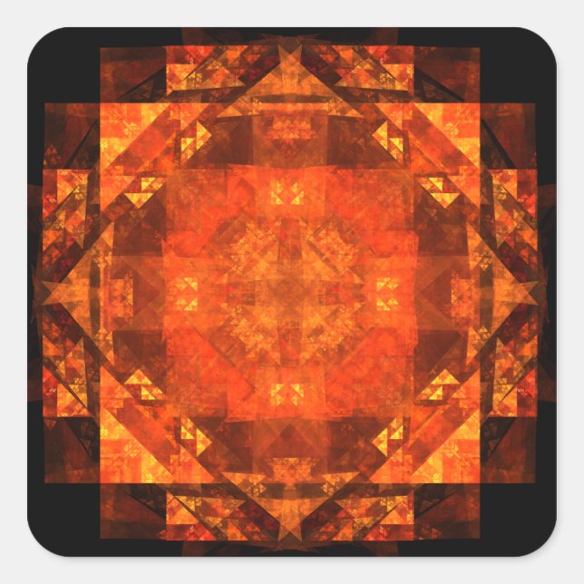 Blessing Abstract Art Square Sticker (Front)