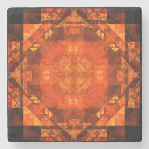 Blessing Abstract Art Stone Coaster