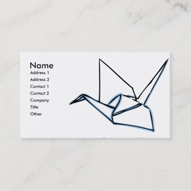 Blessing Crane Profile Card (Front)