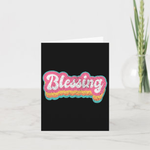 Blessing First Name Girl Vintage 70s 80s Personali Card