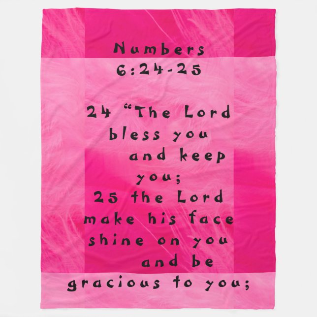Blessing   fleece blanket (Front)