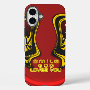 Blessing from Above God's Love Spiritual Art iPhone 16 Plus Case