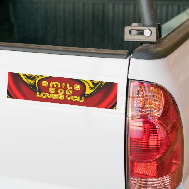 Blessing from Above: God's Love Spiritual Greeting Bumper Sticker (On Truck)
