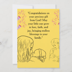 Blessing from Above Invitation