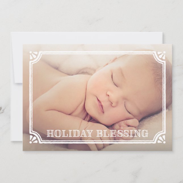 Blessing | Holiday Birth Announcement (Front)