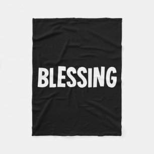 Blessing In Disguise Funny Halloween Costume Idea Fleece Blanket