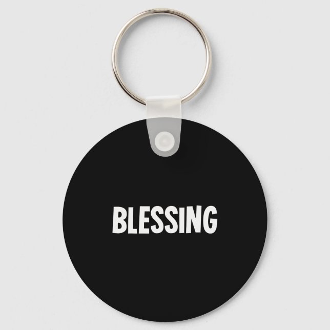 Blessing In Disguise Funny Halloween Costume Idea  Key Ring (Front)