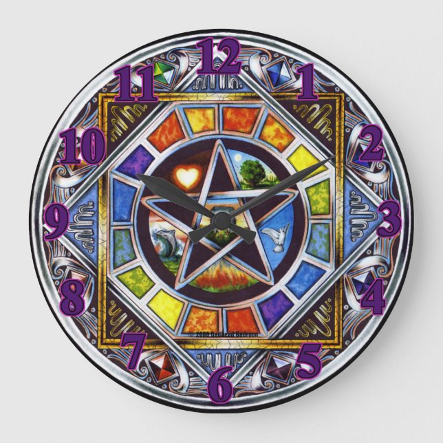 Blessing of Elements Wall Clock (Front)