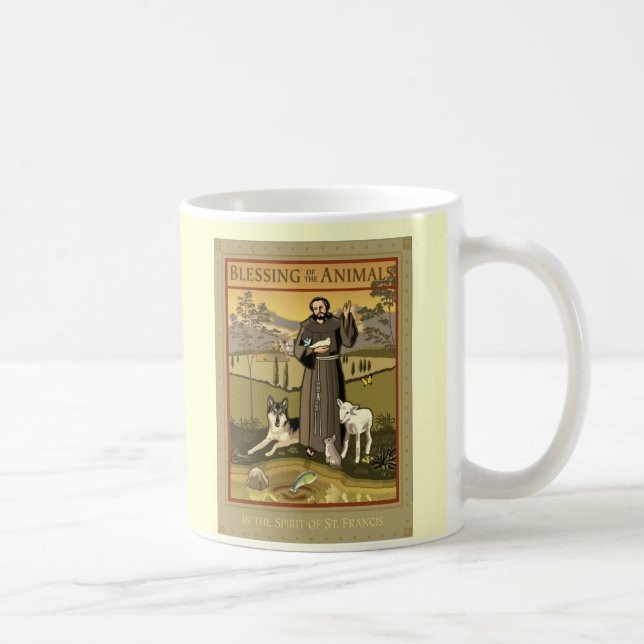 BLESSING OF THE ANIMALS POSTER COFFEE MUG (Right)