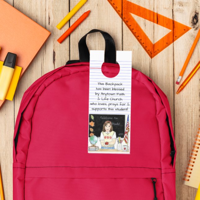 Blessing of the Backpacks Apple for the Teacher Door Hanger (Creator Uploaded)