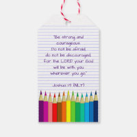 Blessing of the Backpacks Coloured Pencils Church Gift Tags Zazzle