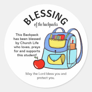 Blessing of the backpacks gift tags