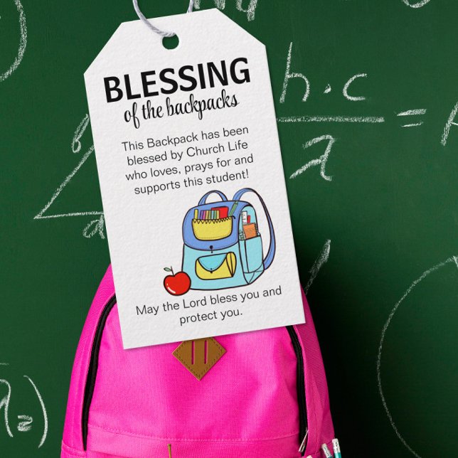 Blessing of the backpacks gift tags (Creator Uploaded)