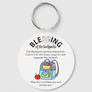 Blessing of the backpacks gift tags key ring