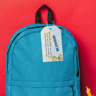 Blessing of the Backpacks Globe Church Prayer Tag