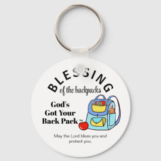 Blessing of the backpacks God's Got Your Back Key Ring