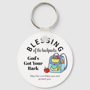 Blessing of the backpacks God's Got Your Back Key Ring