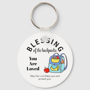 Blessing of the backpacks You Are Loved Key Ring