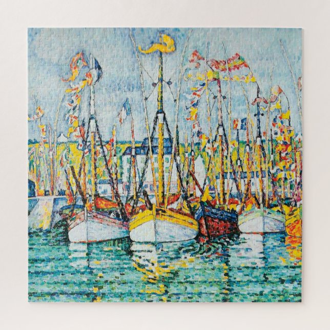 Blessing of The Tuna Fleet at Groix by Paul Signac Jigsaw Puzzle (Vertical)