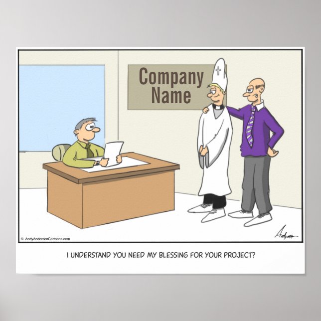 Blessing project cartoon personalised poster (Front)