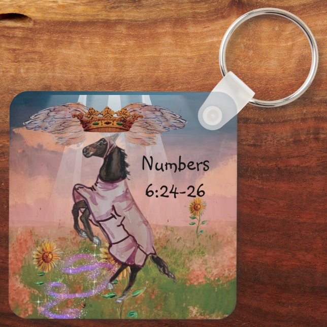 blessing scripture key ring (Back)