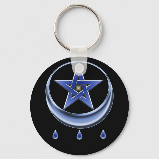 Blessing Symbol & Pentagram Keychain (Front)