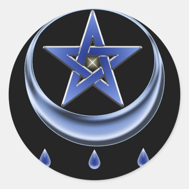 Blessing Symbol & Pentagram Sticker (Front)