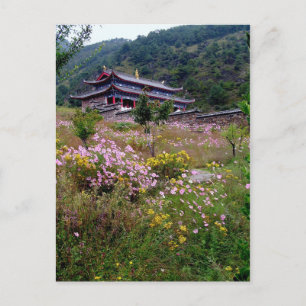 Blessings from above/Tibetan Buddhism Temple Postcard