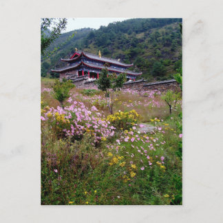 Blessings from above/Tibetan Buddhism Temple Postcard