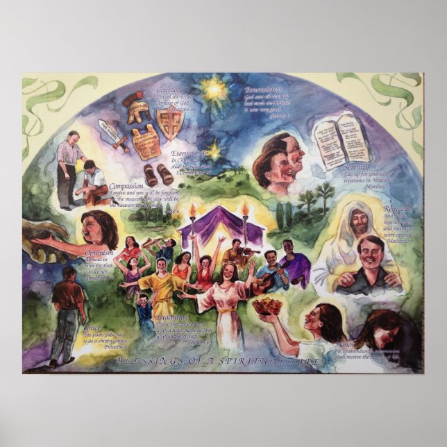 BLESSINGS OF A SPIRITUAL LIFE POSTER (Front)