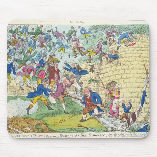 Blessings of Britain - or Swarm of Tax Mouse Mat (Front)