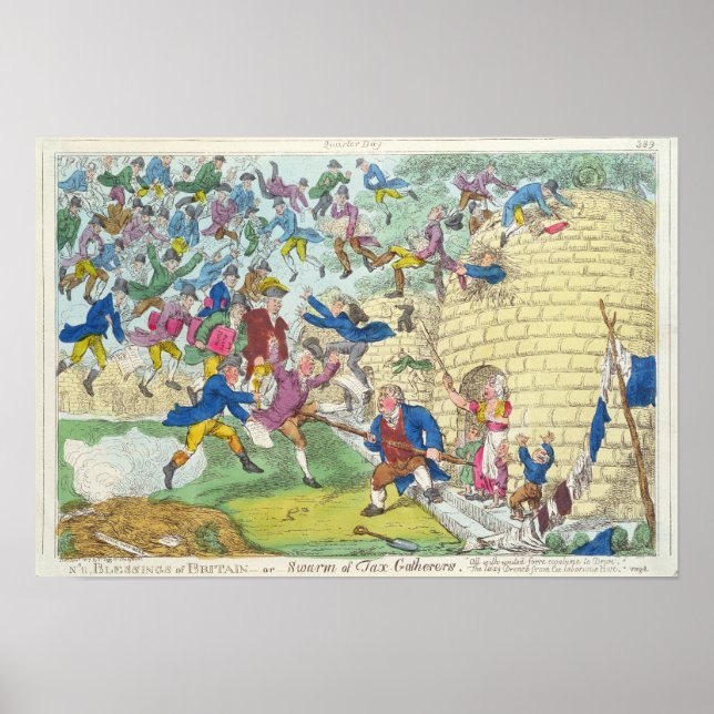 Blessings of Britain - or Swarm of Tax Poster (Front)