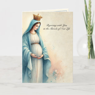 Blessings of New Life New Mother Catholic Card