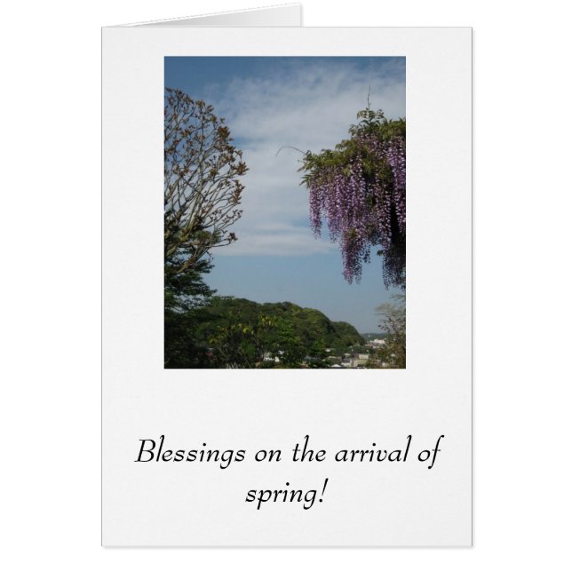 Blessings on the arrival of spring! (Front)