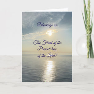 Blessings on the Feast of the Presentation, Card