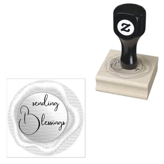 Blessings Rubber Stamp (Stamped)