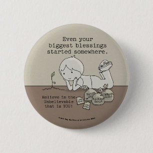 Blessings Started Somewhere 6 Cm Round Badge