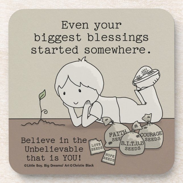 Blessings Started Somewhere Coaster (Front)