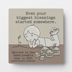 Blessings Started Somewhere Plaque