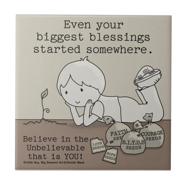 Blessings Started Somewhere Tile (Front)