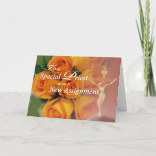 Blessings To Priest on New Assignment Card