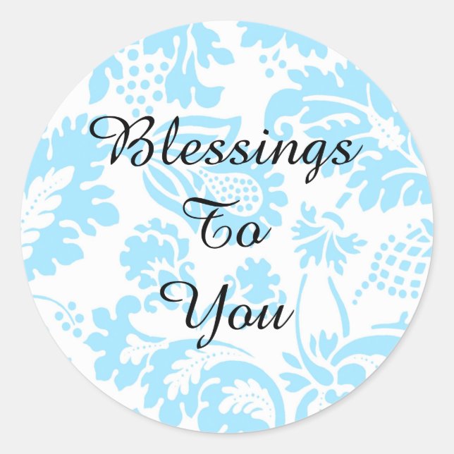 Blessings To You Vintage Sticker (Front)
